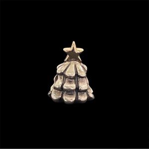 Pandora Retired Christmas Tree Charm 14k Gold Star